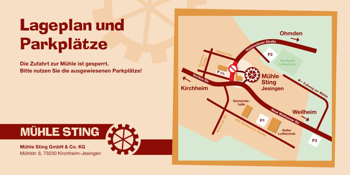 Anfahrt und Parkplätze Mühlenfest