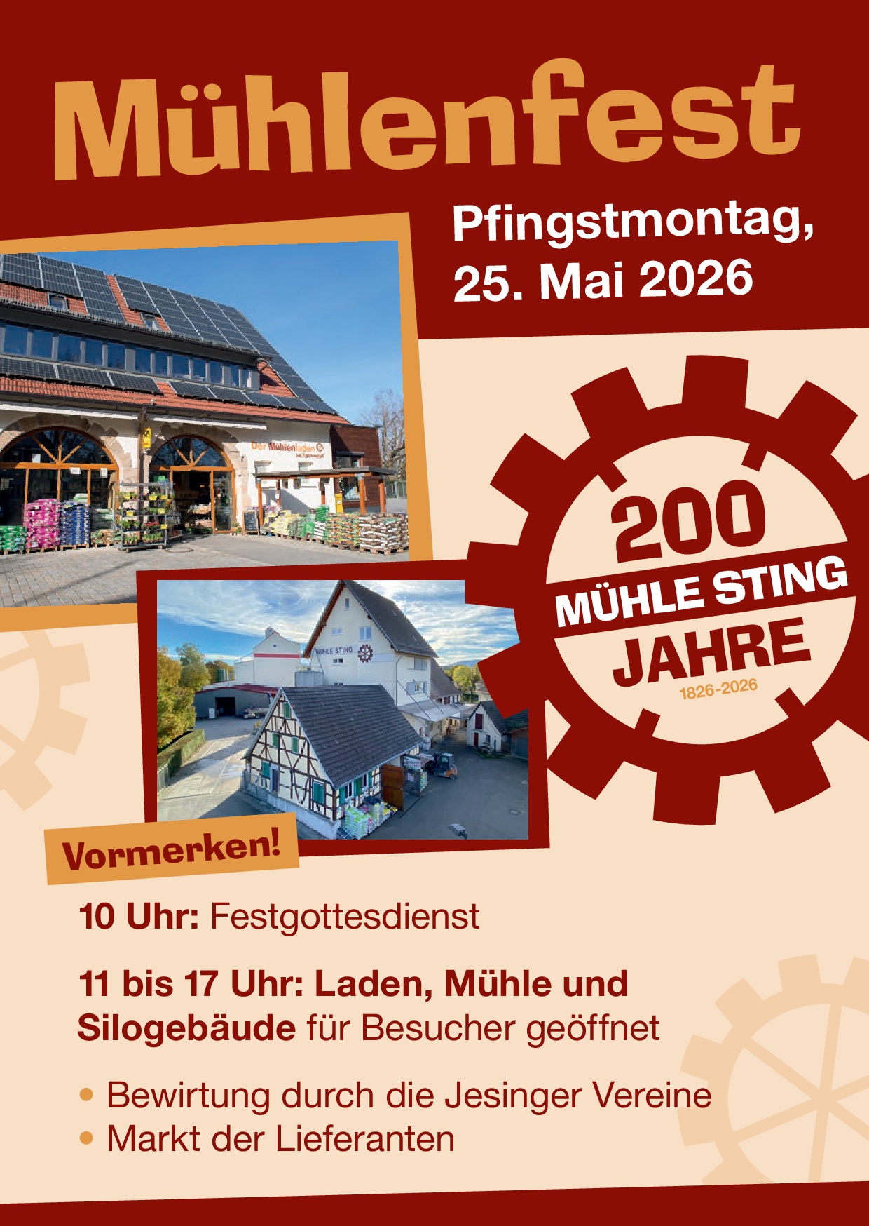 Mühlenfest am 25. Mai 2026